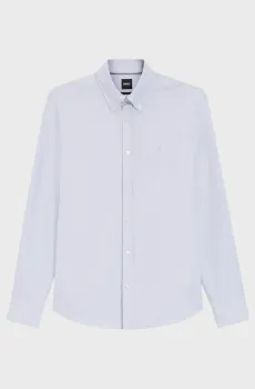 Мужская голубая рубашка Голубой XL BOSS 50555966;531