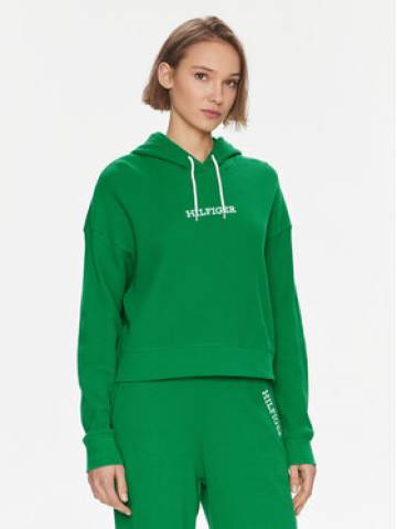 Tommy Hilfiger Світшот UW0UW04996 Зелений Regular Fit Tommy Hilfiger Світшот UW0UW04996 Зелений Regular Fit