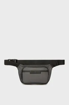 Мужская темно-серая поясная сумка REPREVE Серый ONESIZE Tommy Hilfiger AM0AM13467