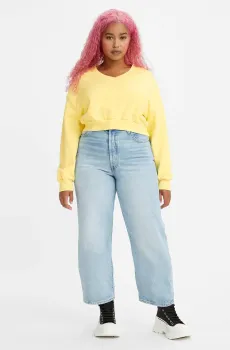 Женские голубые джинсы Ribcage Straight Ankle Голубой 24-27 Levi’s® 72693;0055