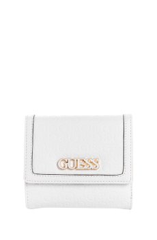 GUESS Women Brand Logo Textured Three Fold Wallet