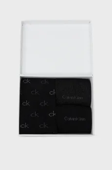 Женские черные носки (3 пары) CK WOMEN SOCK 3P LUREX LOGO GIFTBOX Черный ONESIZE Calvin Klein 701229444