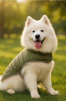 Стьобаний одяг для собаки - хакі