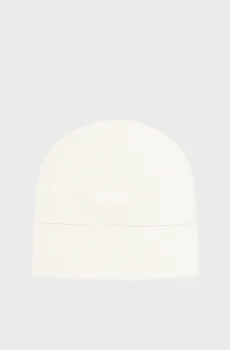 Мужская белая шапка с узором EMBLEM AOP Белый ONESIZE Calvin Klein LV04D8050G