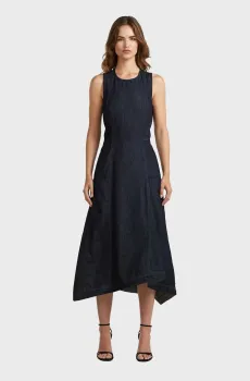 Женское темно-синее платье Flare Синий M G-Star RAW D27934,E090