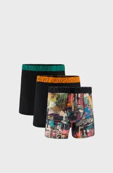 Мужские боксеры (3 шт) UA PERF TECH MESH - GRAPHIC 6 3pk Разноцветный XL Under Armour 6011483-002