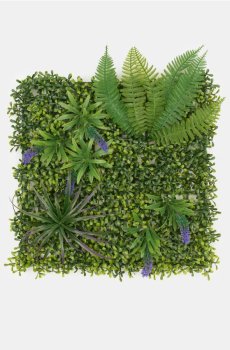 Декоративна настінна панель з рослинами - зелений