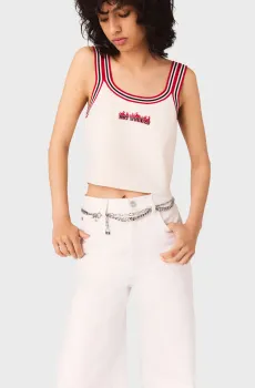 Женский белый топ Белый 36 MAJE MFPTO01208_White