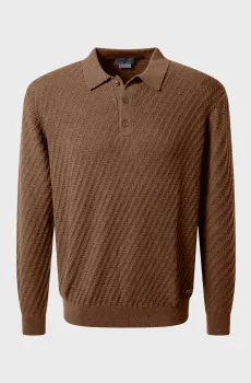 Мужское коричневое поло Коричневый 3XL Pierre Cardin PC.-C5 51734.5133