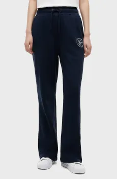 Женские темно-синие спортивные брюки TH ROUNDAL STRAIGHT SWTPNT Синий XS Tommy Hilfiger WW0WW51097