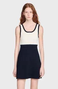 Женское платье Разноцветный 40 Sandro SFPRO04695_Black