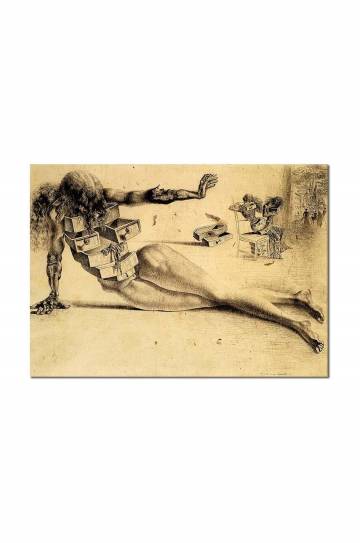Репродукция Salvador Dali, Miasto szuflad 50 x 70 cm Репродукция Salvador Dali, Miasto szuflad 50 x 70 cm