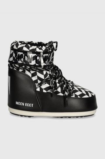 Зимние сапоги Moon Boot MB ICON LOW OPTICAL цвет чёрный 80D1409550 NA02 Зимние сапоги Moon Boot MB ICON LOW OPTICAL цвет чёрный 80D1409550 NA02