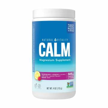 Антистрессовый напиток Natural Vitality CALM Raspberry-Lemon Flavored в порошке, малина-лимон, 113 г Антистрессовый напиток Natural Vitality CALM Raspberry-Lemon Flavored в порошке, малина-лимон, 113 г
