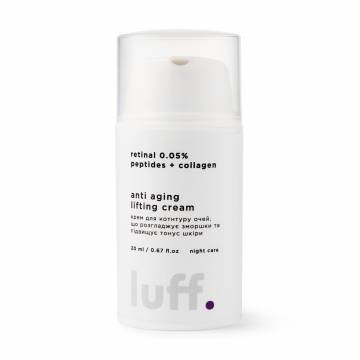Ночной крем для кожи вокруг глаз Luff Anti Aging Lifting Cream, разглаживающий морщины и повышающий тонус кожи, 20 мл Ночной крем для кожи вокруг глаз Luff Anti Aging Lifting Cream, разглаживающий морщины и повышающий тонус кожи, 20 мл