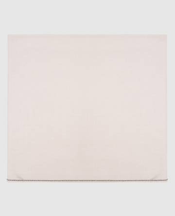 Бежевый палантин с шерстью