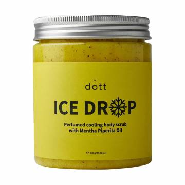 Парфюмированный охлаждающий скраб для тела Dott Ice Drop Perfumed Cooling Body Scrub с маслом перечной мяты, 300 г Парфюмированный охлаждающий скраб для тела Dott Ice Drop Perfumed Cooling Body Scrub с маслом перечной мяты, 300 г