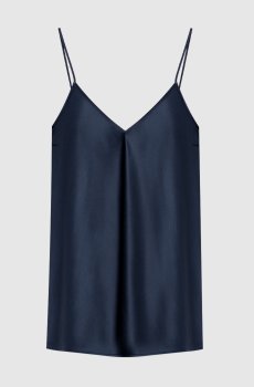 Синий топ Clea из шелка