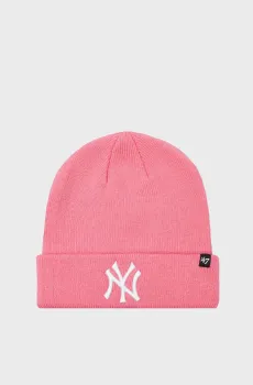 Розовая шапка MLB NY YANKEES RAISED Розовый ONESIZE 47 Brand RKN17ACE-RSA