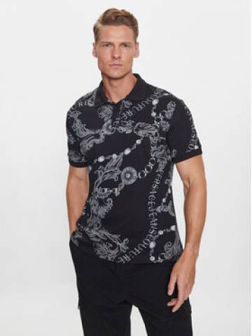Versace Jeans Couture Поло 75GAG6S0 Чорний Regular Fit Versace Jeans Couture Поло 75GAG6S0 Чорний Regular Fit