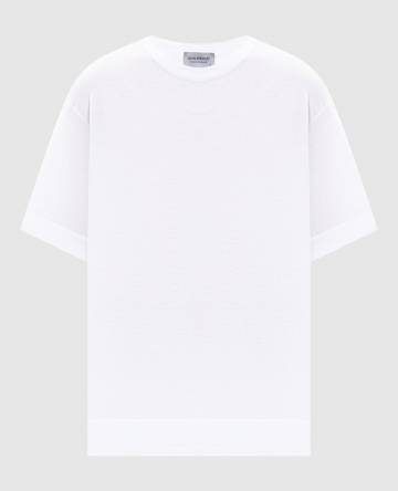 Белая футболка DANBY с разрезами