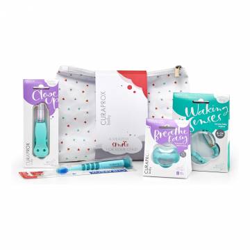 Детский набор для ухода за полостью рта Curaprox Baby Set Turquoise, 5 предметов Детский набор для ухода за полостью рта Curaprox Baby Set Turquoise, 5 предметов