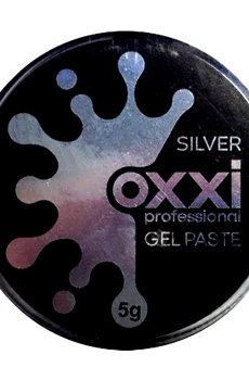 Уценка! Гель-паста для маникюра Oxxi Professional Gel Paste Silver, 5 г