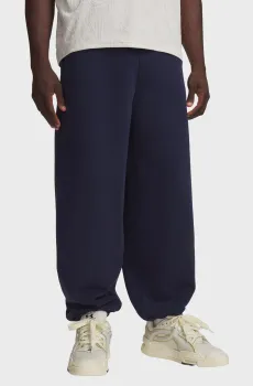 Мужские темно-синие спортивные брюки UA Icon HW Flc Washed Pants Синий L Under Armour 6014446-410