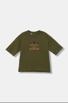 Детская хлопковая футболка adidas Originals