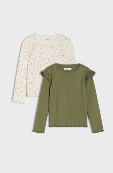 Футболки з довгим рукавом, упаковка 2 шт. - різнобарвний