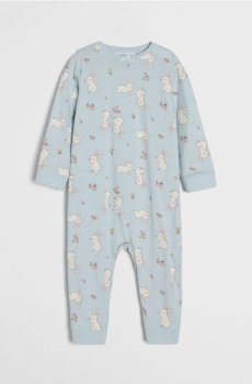 Бавовняний сліп для немовлят - блакитний