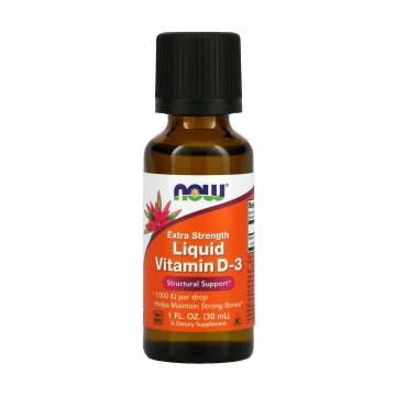 Витамин Д3 NOW Foods Liquid Vitamin D3 с повышенной силой 1000 МЕ, в каплях, 30 мл Витамин Д3 NOW Foods Liquid Vitamin D3 с повышенной силой 1000 МЕ, в каплях, 30 мл