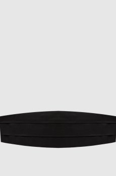 Черный камербанд из шелка