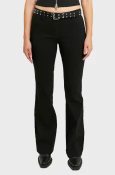 Женские черные брюки Черный 40 Tally Weijl SPAPEFLARE2