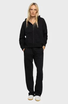 Женские черные брюки с узором Chilloh Черный M ZADIG&VOLTAIRE JWSP00024_CARBONE