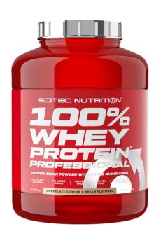 Пpoтeин Scitec Nutrition 100% Whey Protein Professional Шоколадное печенье с кремом, в порошке, 2.35 кг