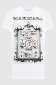 Белая футболка SPADINO с принтом