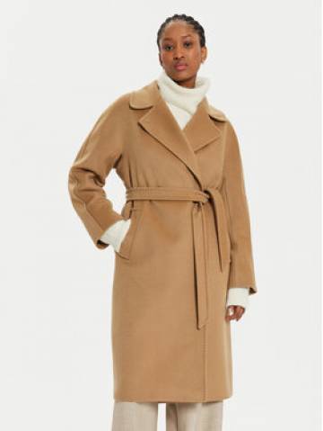 Weekend Max Mara Вовняне пальто Cascia 2425016082 Бежевий Regular Fit Weekend Max Mara Вовняне пальто Cascia 2425016082 Бежевий Regular Fit