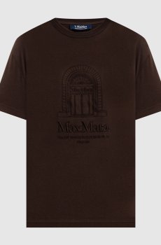 Коричневая футболка BELLA