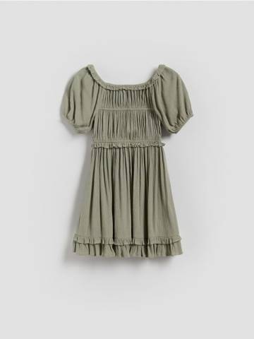 Reserved - Віскозна сукня - світло-оливковий - 174EX-81X