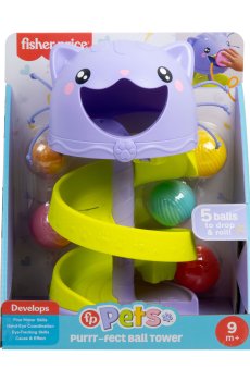 Игровой набор Fisher-Price Веселая башня с шариками, от 9 месяцев, 28*24*16 см (HTW92)