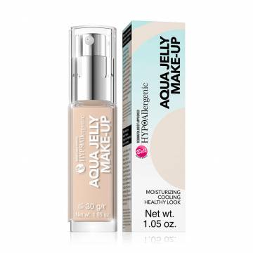 Матирующий тональный флюид для лица Bell HypoAllergenic Aqua Jelly Make-Up увлажняющий, 01 Light Porcelain, 30 г