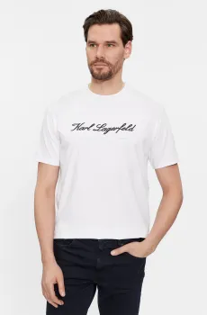 Мужская белая футболка Белый XXL Karl Lagerfeld 541221.755403;10