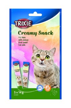 Лакомство для кошек Trixie Creamy Snacks с курицей, 5*14 г