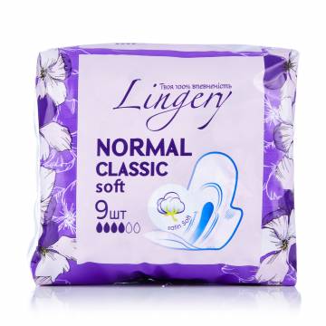 Прокладки для критических дней Lingery Classic Soft, 9 шт Прокладки для критических дней Lingery Classic Soft, 9 шт