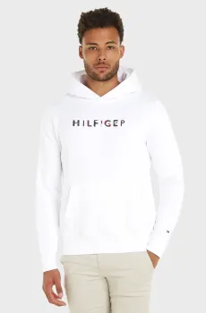 Мужское белое худи RWB HILFIGER HOODY Белый S Tommy Hilfiger MW0MW32014
