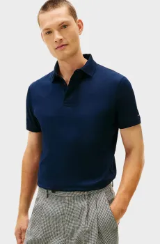 Мужское темно-синее поло HIDDEN Синий M Tommy Hilfiger MW0MW41611