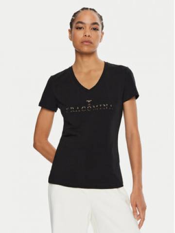 Fracomina Футболка FP24WT3007J401N5 Чорний Slim Fit Fracomina Футболка FP24WT3007J401N5 Чорний Slim Fit