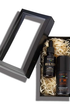 Мужской подарочный набор Mayur Man (масло для бороды и усов, 30 мл + дезодорант Im a legend, 50 мл)