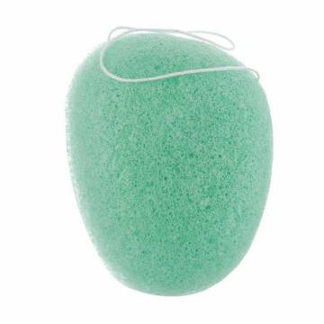 Конжаковый спонж-губка Cosmo Shop Konjac Mouse, 9.5*6.5*2.5 см, зеленый, 1 шт (CS077G)
